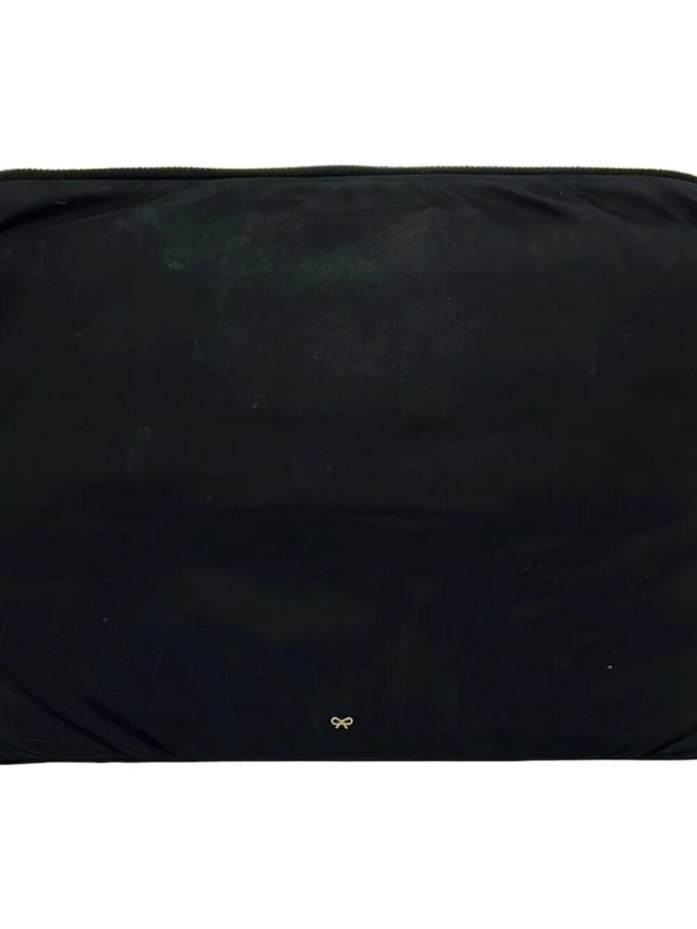 Anya Hindmarch Technology Case Black Nylon Leather Clutch Bag